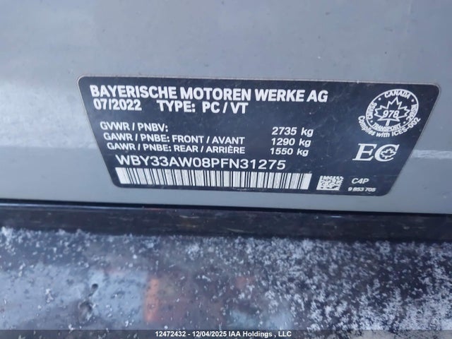 WBY33AW08PFN31275 BMW I4 M50