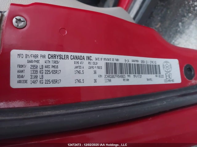 2C4RDGBG7FR549823 Dodge Grand Caravan Se