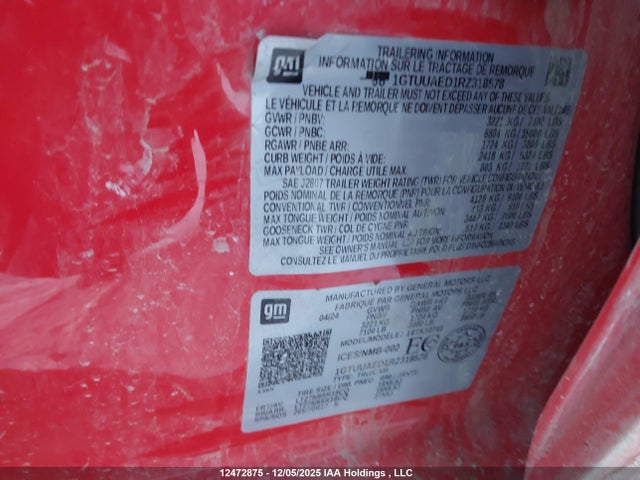 1GTUUAED1RZ318578 GMC Sierra 1500 Pro