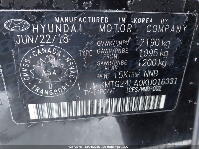 Genesis G70 2.0t Advanced 2019 KMTG24LA0KU016331 Image 9