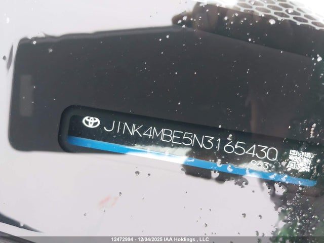 JTNK4MBE5N3165430 Toyota Corolla