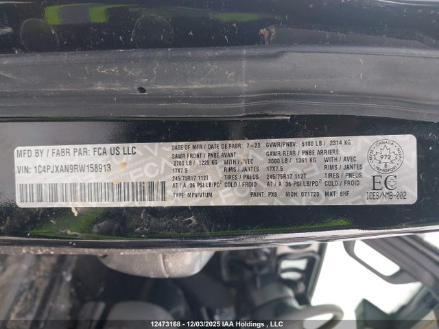 1C4PJXAN9RW158913 Jeep TJ
