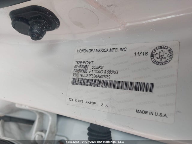 19UUB1F63KA800769 Acura Tlx Tech A-spec