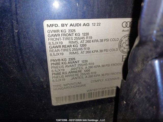 WA1EECF34P1078743 Audi Q3 Premium Plus S Line 45