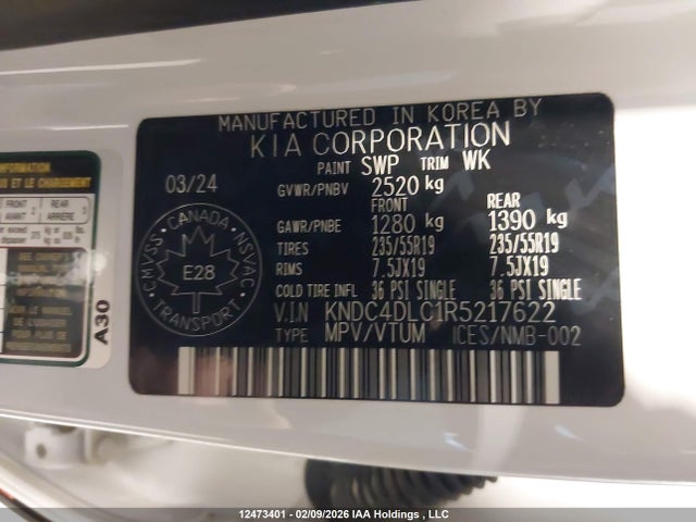 KIA Ev6 Gt Line 2024 KNDC4DLC1R5217622 Image 9