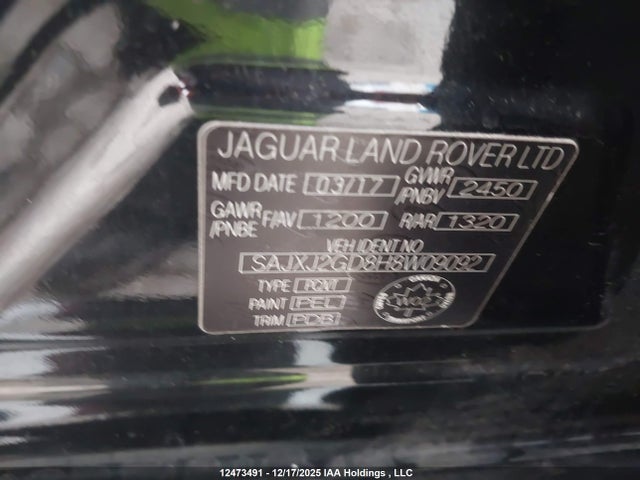 SAJXJ2GD8H8W09092 Jaguar Xjl Portfolio