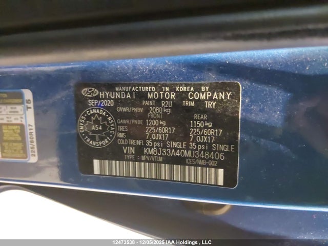 KM8J33A40MU348406 Hyundai Tucson