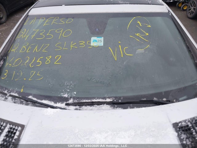 Aukcja sprzedaży 2012 Mercedes-benz Slk 350, vin: WDDPK5HAXCF022582, numer aukcji: 12473590