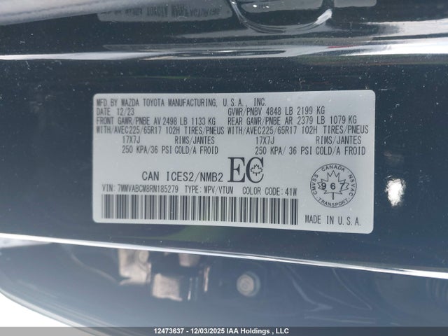 7MMVABCM8RN185279 Mazda Cx-50 Gs-l