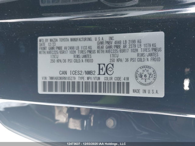 7MMVABCM8RN185279 Mazda Cx-50 Gs-l
