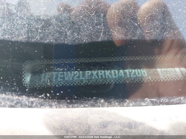 12473799 :رقم المزاد ، 1FTEW2LPXRKD41206 vin ، 2024 Ford F150 Stx مزاد بيع