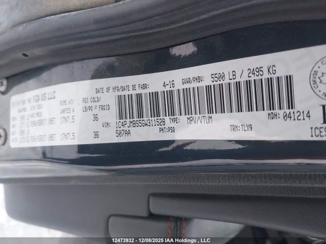 1C4PJMBS5GW311528 Jeep Cherokee Trailhawk