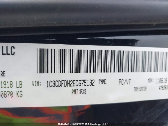 Dodge Dart Aero 2014 1C3CDFDH2ED675132 Image 9