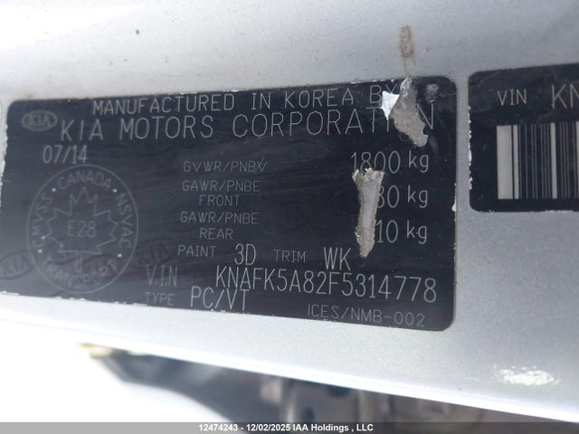 KIA Forte 2.0l Lx+ 2015 KNAFK5A82F5314778 Image 37