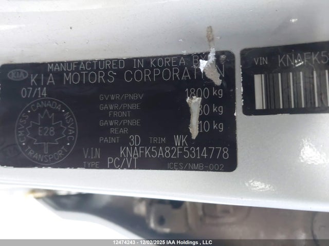 KIA Forte 2.0l Lx+ 2015 KNAFK5A82F5314778 Image 28