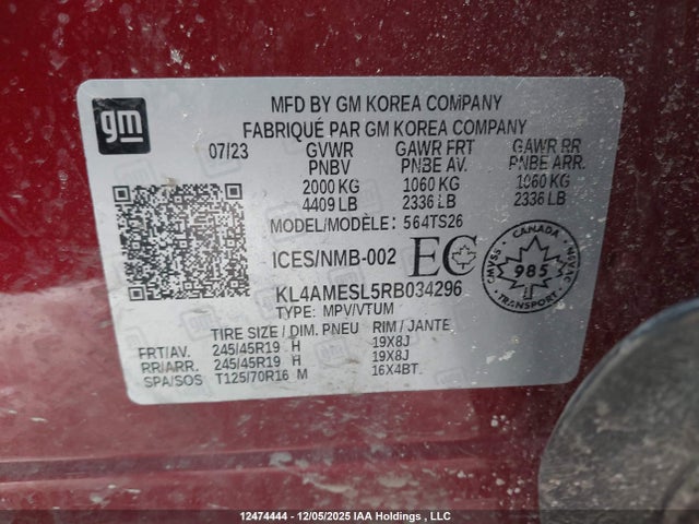 Buick ENCORE GX 2024 KL4AMESL5RB034296 Image 18