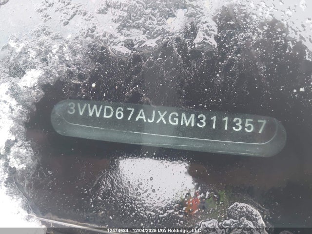 12474624 :رقم المزاد ، 3VWD67AJXGM311357 vin ، 2016 Volkswagen Jetta Tsi مزاد بيع