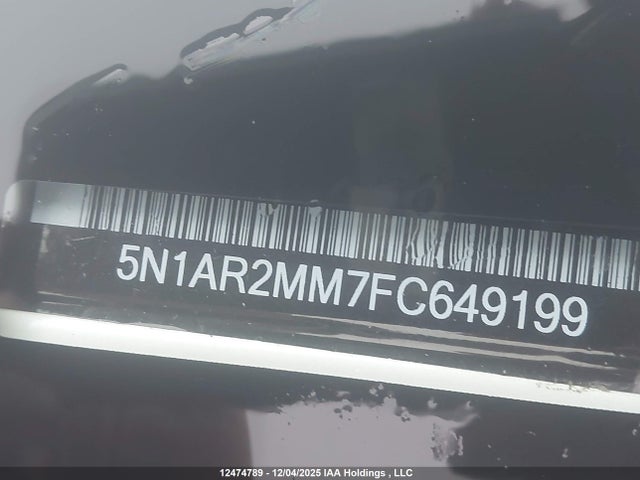 Aukcja sprzedaży 2015 Nissan Pathfinder Sl, vin: 5N1AR2MM7FC649199, numer aukcji: 12474789