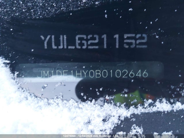 2011 Mazda Mazda2 მანქანა იყიდება აუქციონზე, vin: JM1DE1HY0B0102646, აუქციონის ნომერი: 12475068