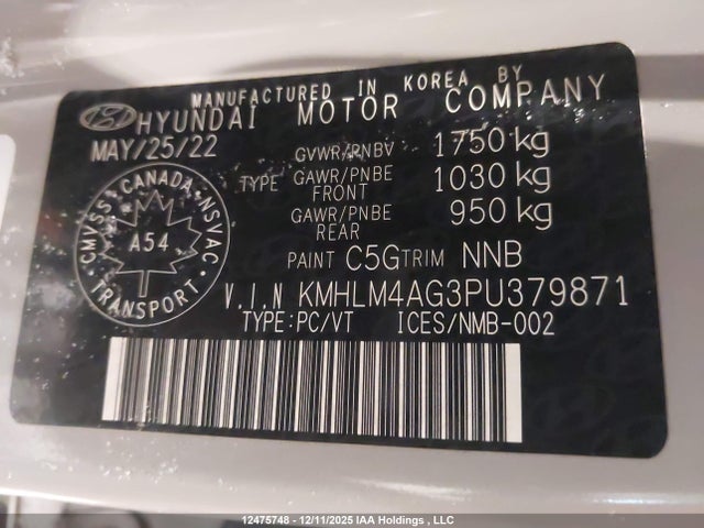 Продажа на аукционе авто 2023 Hyundai Elantra Preferred Ivt, vin: KMHLM4AG3PU379871, номер лота: 12475748