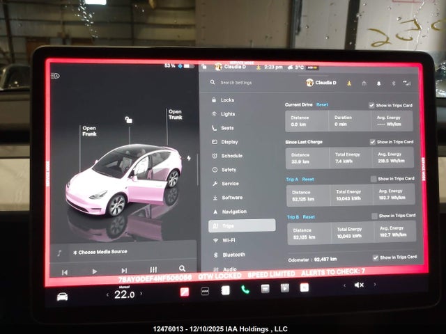 7SAYGDEF4NF506056 Tesla Model Y