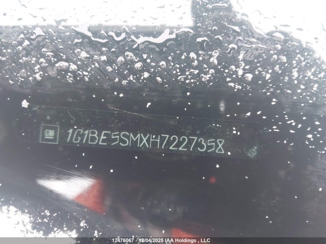 12476067 :رقم المزاد ، 1G1BE5SMXH7227358 vin ، 2017 Chevrolet Cruze مزاد بيع