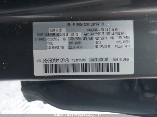 JM3KFBDM5M1126488 Mazda CX-5 GT