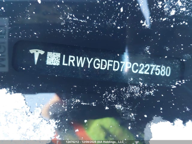 LRWYGDFD7PC227580 Tesla Model Y Rwd