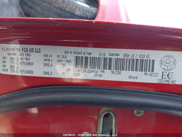 RAM 1500 Slt 2018 1C6RR7LM4JS240458 Image 9