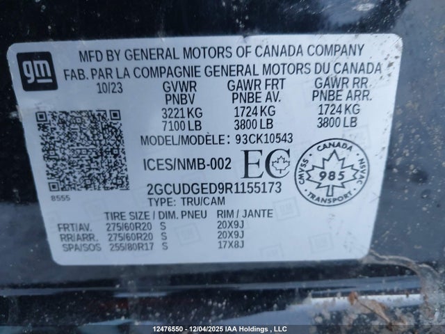 2GCUDGED9R1155173 Chevrolet Silverado 1500