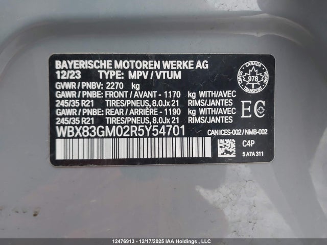 WBX83GM02R5Y54701 BMW X2 M35i