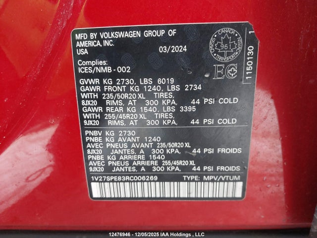 Volkswagen ID.4 PRO 2024 1V27SPE83RC006269 Image 9