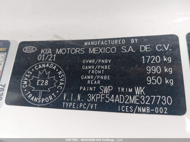 KIA Forte Ex/ex Premium/ex+ 2021 3KPF54AD2ME327730 Image 9
