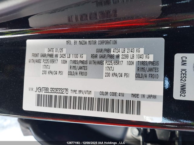 Mazda Cx-5 Select 2025 JM3KFBBL9S0633276 Image 9