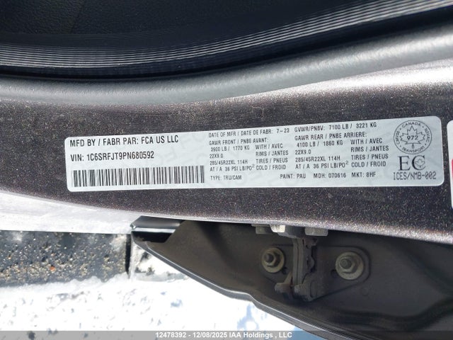 RAM 1500 Laramie 2023 1C6SRFJT9PN680592 Image 18
