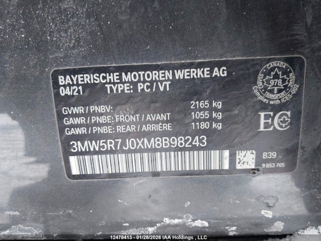 3MW5R7J0XM8B98243 BMW 330i Xdrive