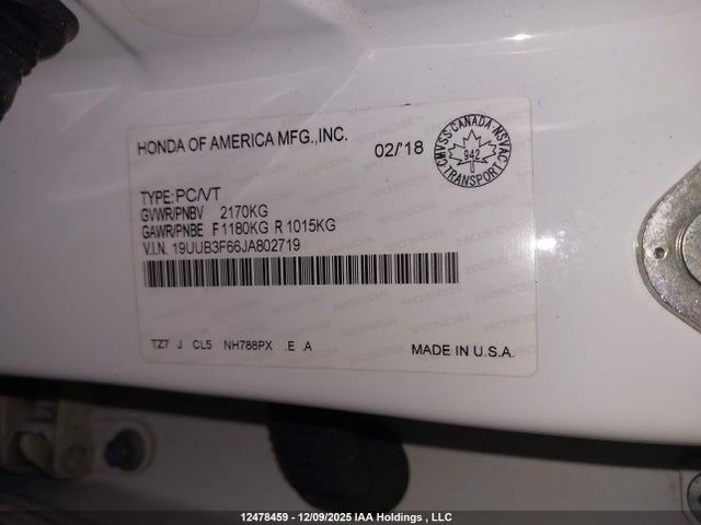 19UUB3F66JA802719 Acura Tlx Tech A-spec