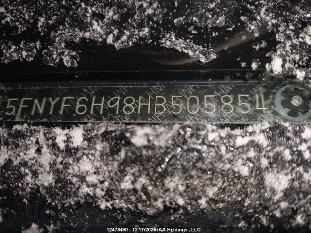 5FNYF6H98HB505854 Honda Pilot Touring