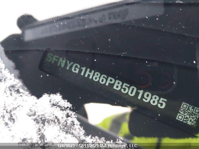 5FNYG1H86PB501985 Honda Pilot Black Edition