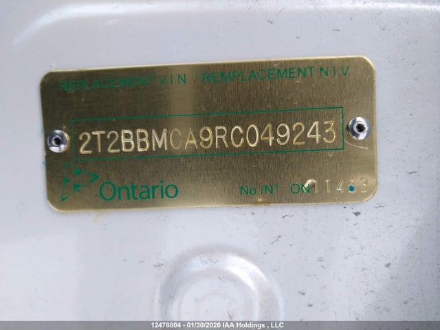 2T2BBMCA9RC049243 Lexus Rx 350h
