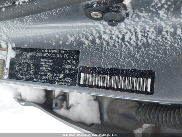 3KPFK4A73JE259324 KIA Forte Lx/lx+