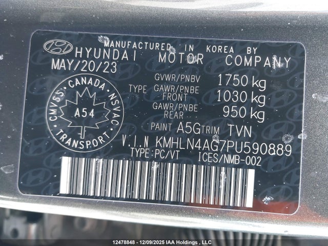 KMHLN4AG7PU590889 Hyundai Elantra