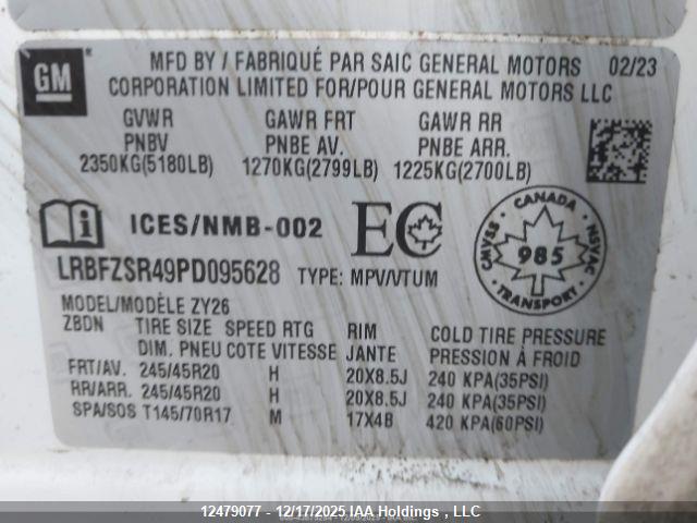 Buick Envision Avenir Awd 2023 LRBFZSR49PD095628 Image 10