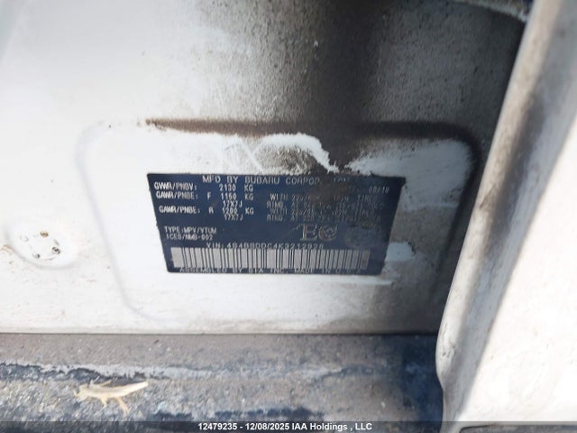 4S4BSDDC4K3212928 Subaru Legacy Outback