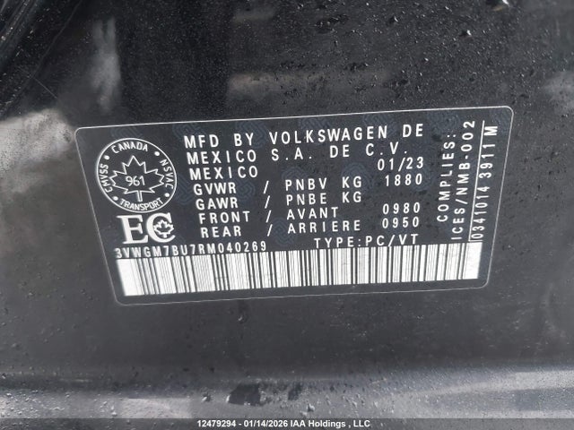 Aukcja sprzedaży 2024 Volkswagen Jetta Highline, vin: 3VWGM7BU7RM040269, numer aukcji: 12479294