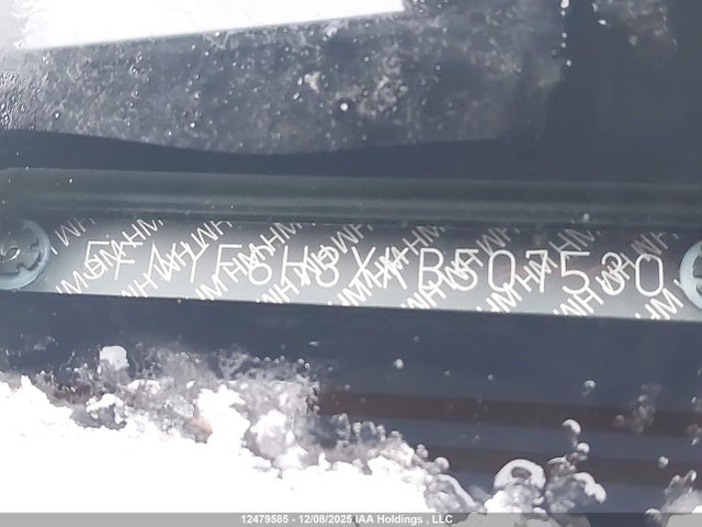 5FNYF6H3XKB507530 Honda Pilot Ex