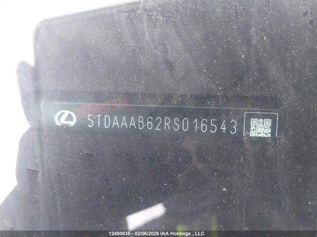 Aukcja sprzedaży 2024 Lexus Tx 350 Base/350 Premium/350 Luxury, vin: 5TDAAAB62RS016543, numer aukcji: 12480035