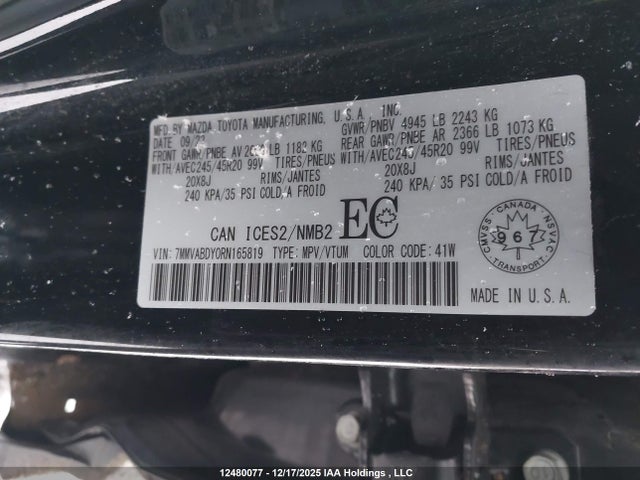 Продажа на аукционе авто 2024 Mazda Cx-50 Gt W/turbo/meridian Edition, vin: 7MMVABDY0RN165819, номер лота: 12480077