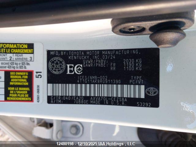 4T1G11AK8RU911390 Toyota CAMRY SE