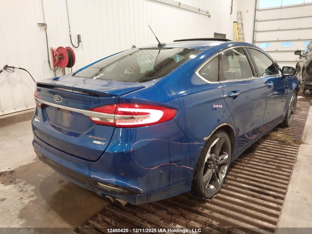 12480420 :رقم المزاد ، 3FA6P0VPXHR169083 vin ، 2017 Ford Fusion V6 Sport مزاد بيع